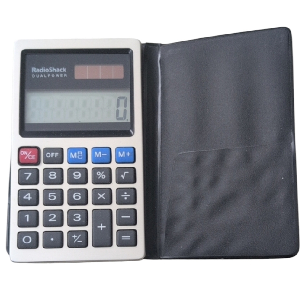 VTG Radio Shack EC-458 Dual Power Solar Calculator. 